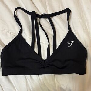 Gymshark Black Strappy Sports Bra